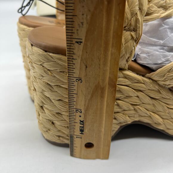 a.n.a Womens Merlin Wedge Sandals Brown Natural Size 7.5M - Picture 12 of 15